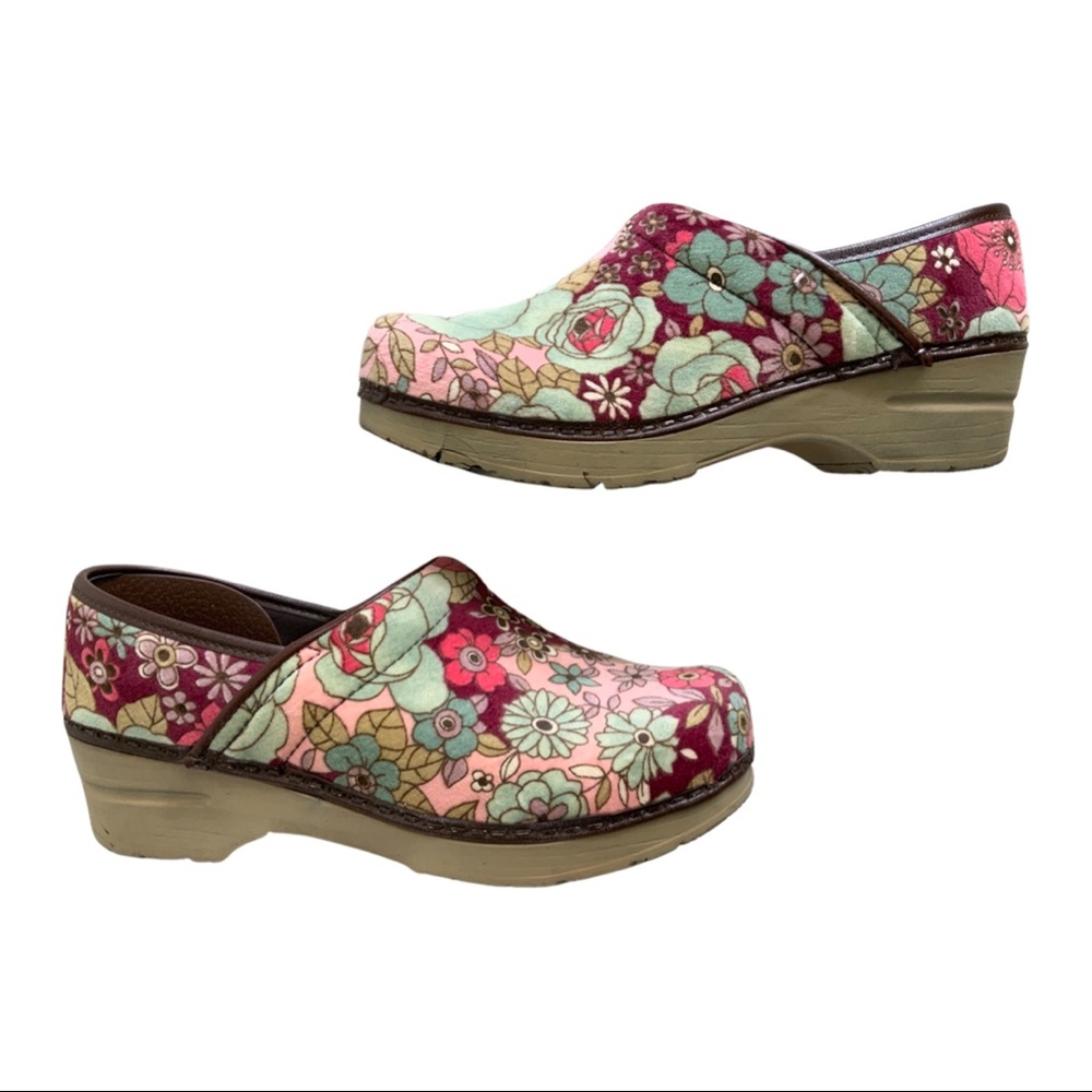 Sanita boho floral Danish clog Size 38
